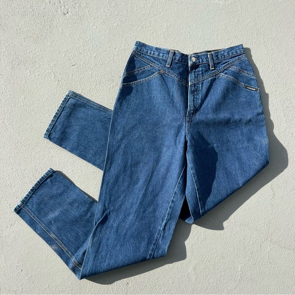 Vintage Rockies V Yoke high rise bareback taper leg cowgirl Western jeans 18XL